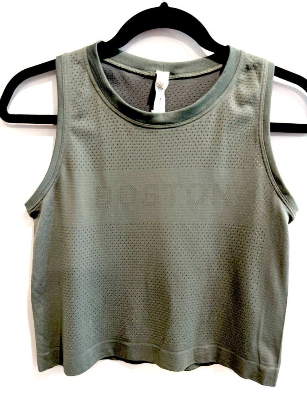 Lululemon Women's BOSTON Marathon Swiftly Tech Muscle Tee Size 4 - Sage